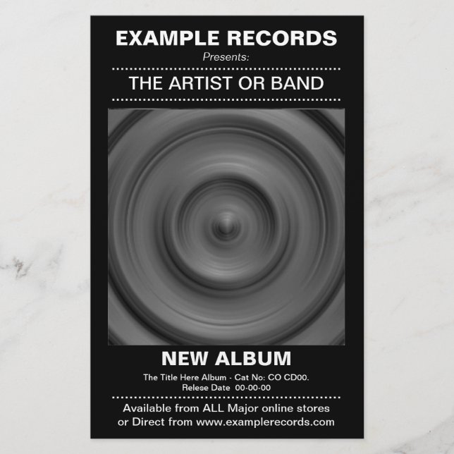 New Album Launch - Black Flyer (Front)