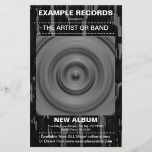 New Album Launch - Paint Textured Flyer