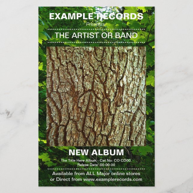 New Album Launch - Photo Textured Flyer (Front)