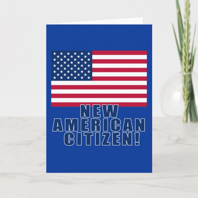 New American Citizen Gifts and Tshirts Card (Front)