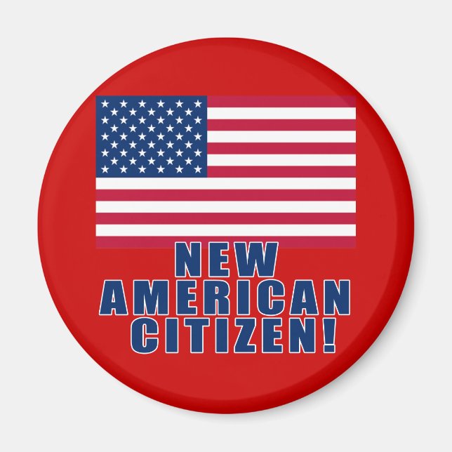 New American Citizen Gifts and Tshirts Magnet (Front)
