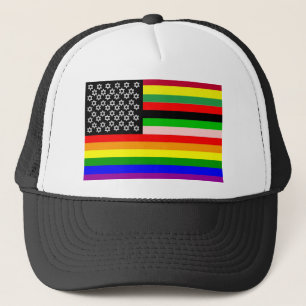 New American Flag Trucker Hat