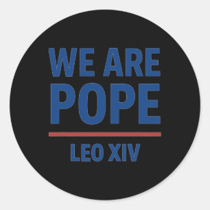 New American Pope Leo Xiv Classic Round Sticker