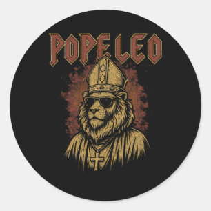 New American Pope Us Pope Leo Xiv Classic Round Sticker