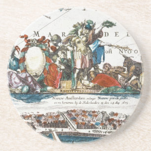 NEW AMSTERDAM, 1673 COASTER