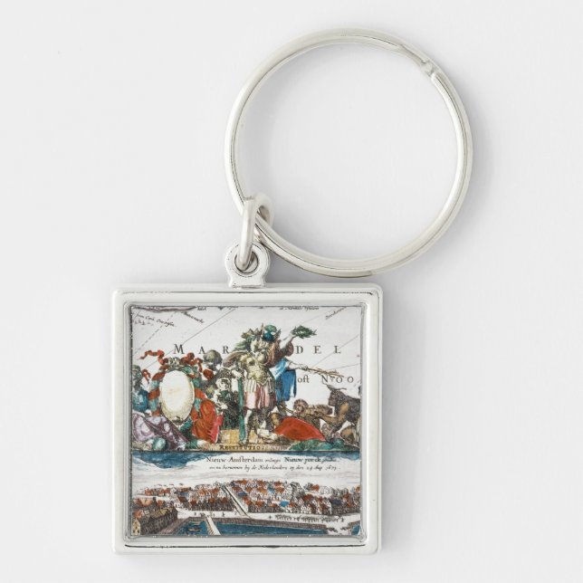 NEW AMSTERDAM, 1673 KEY RING (Front)