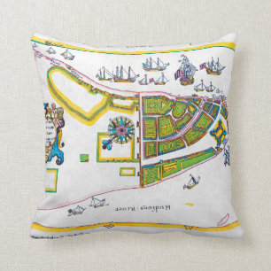 New Amsterdam Map, 1661 Cushion