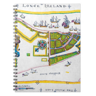 New Amsterdam Map, 1661 Notebook