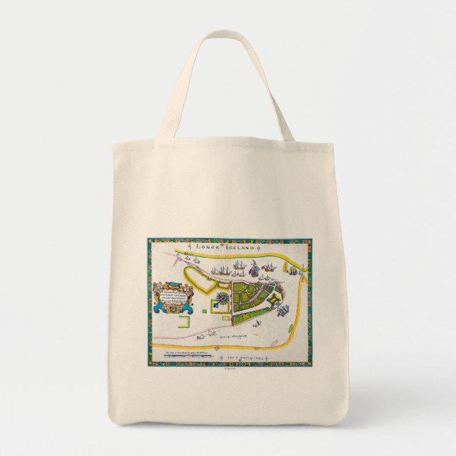 New Amsterdam Map, 1661 Tote Bag (Front)