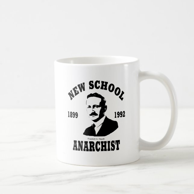 New Anarchists -- Friedrich A. Hayek Coffee Mug (Right)