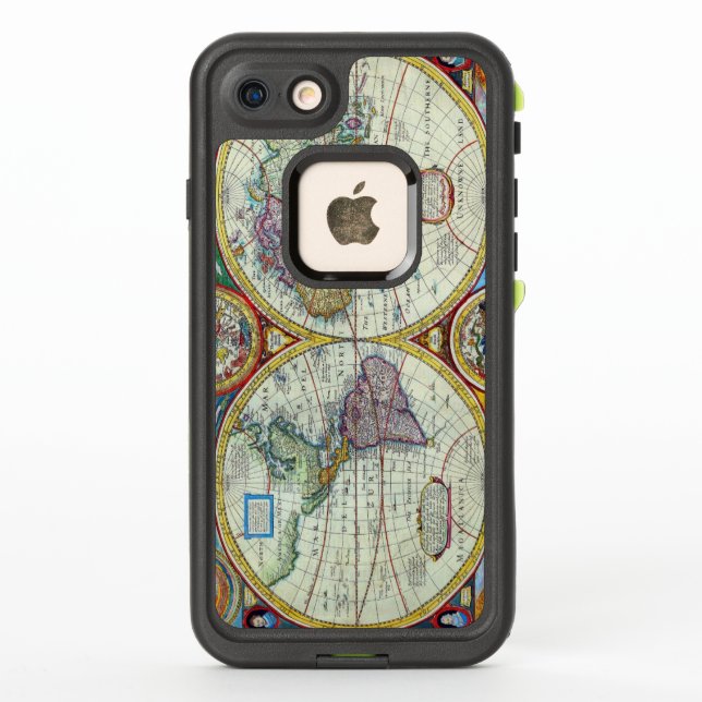 New and Accurate 1626 Map of the World LifeProof iPhone Case (Back)