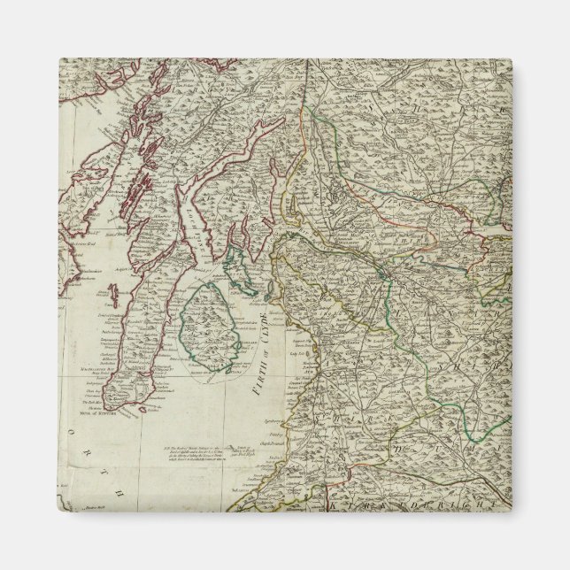 New and correct map of Scotland Magnet (Front)