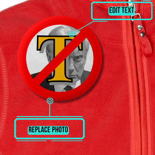 New Anti-Trump Symbol 6 Cm Round Badge