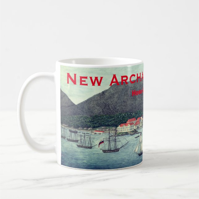 New Archangel, Russia (Sitka) Painting Coffee Mug (Left)
