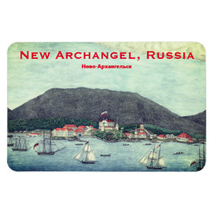 New Archangel, Russia (Sitka) Painting Magnet