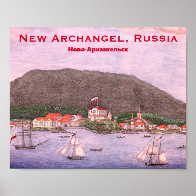 New Archangel, Russia (Sitka) Painting Poster (Front)