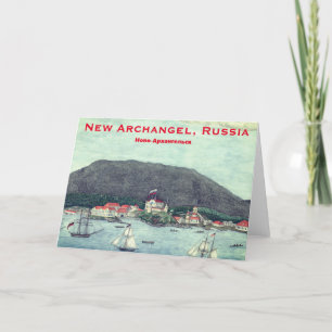New Archangel, Russia (Sitka) Painting Thank You Card