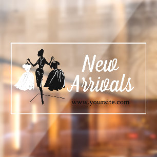 New Arrivals Custom Product Promo Window Cling