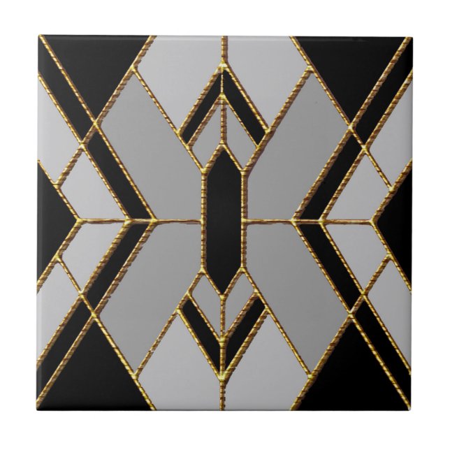 New Art Deco Diamond Style Ceramic Ceramic Tile (Front)
