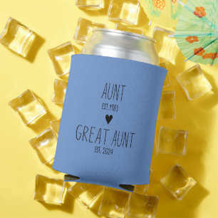 New Aunt Gift, Baby Shower Gift, Pregnancy Reveal Can Cooler