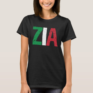 New Aunt  Italian Zia Proud Italian American Aunti T-Shirt