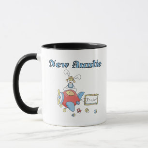 New Auntie - Aeroplane Tshirts and Gifts Mug