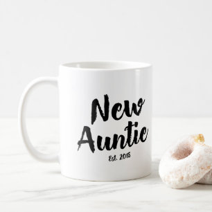 New Auntie Est. 2018, Future Aunt Gift Coffee Mug