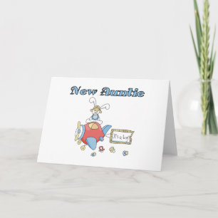 New Auntie of Baby Boy Card