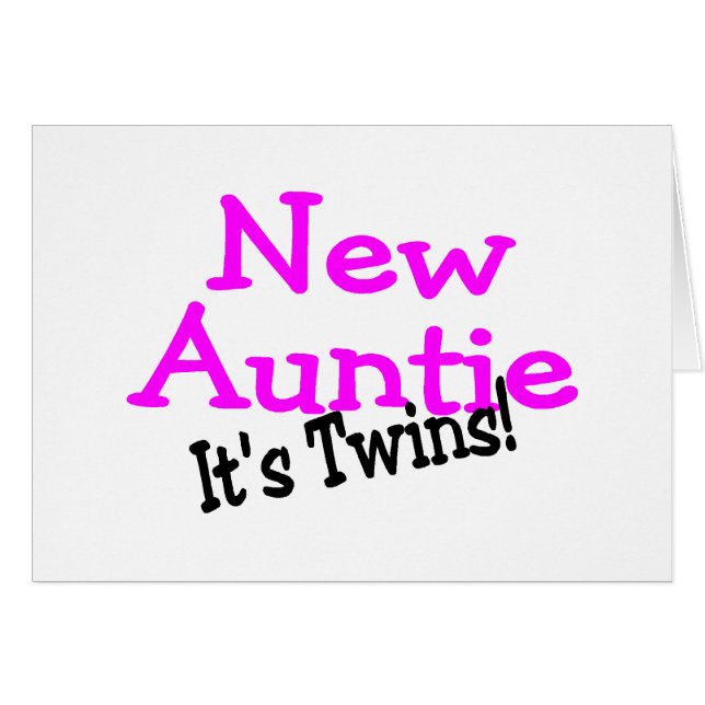New Auntie Of Twins (Front Horizontal)