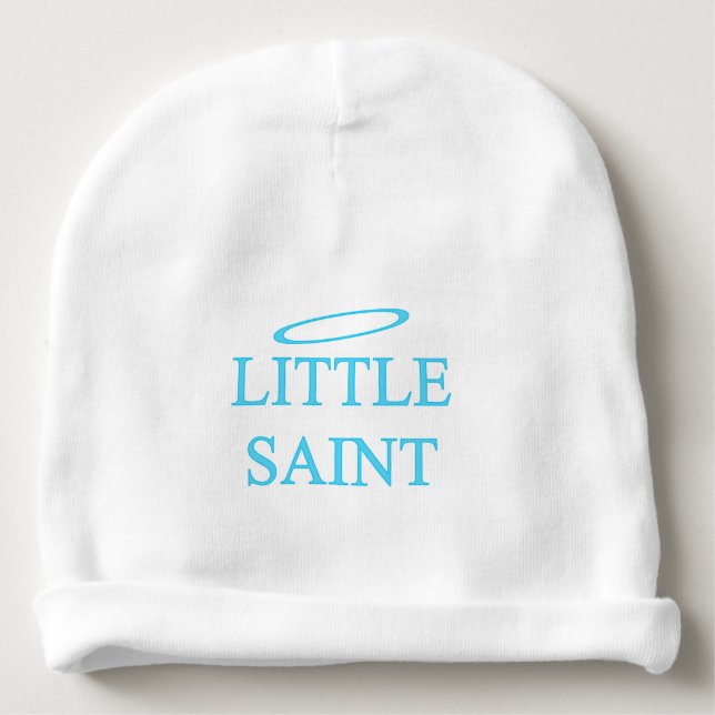 New Baby - a little saint! Baby Beanie (Front)