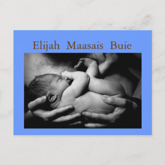 New Baby Announcement Post Card