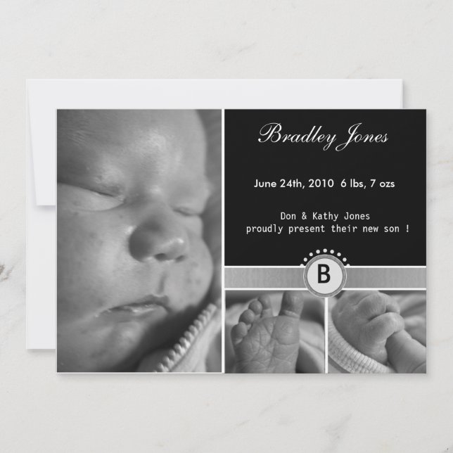 New Baby Arrival Card (Front)
