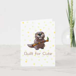 New Baby Beaver Card – Built for Cute