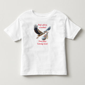 New baby, big brother or sister fun announcement toddler T-Shirt