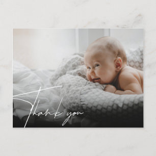 New Baby Birth Announcement Thank You Postcard