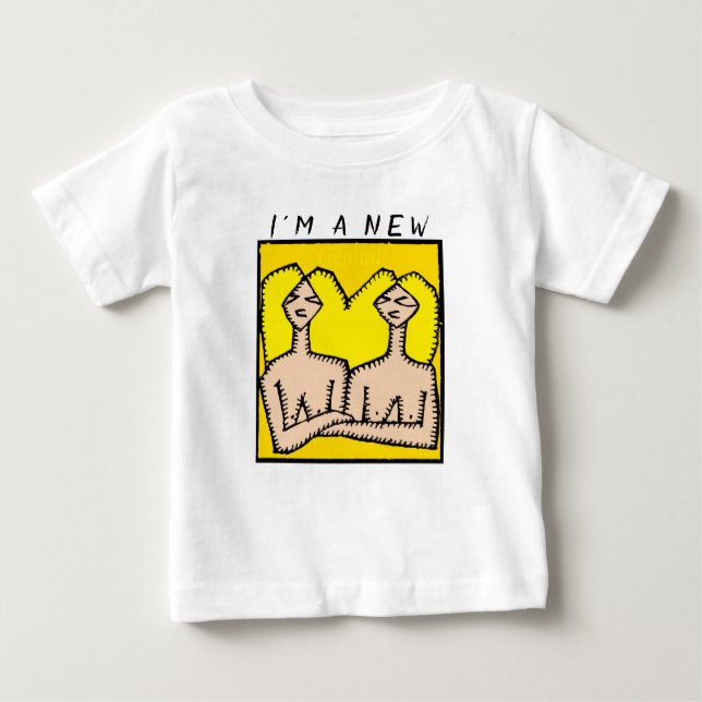 New Baby born in June Gemini Astrology Zodiac Sign T-Shirt (Front)