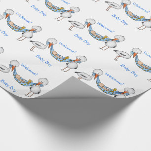 New Baby Boy - Baby Shower Gift Wrapping Paper