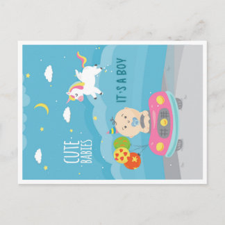 New Baby Boy Born Greeting Card