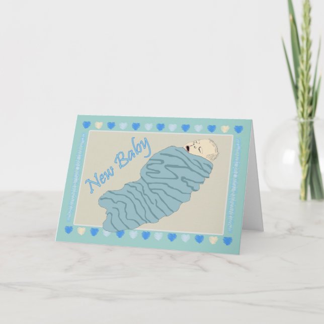 New Baby Boy Card (Front)