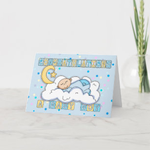 New Baby Boy Congratulations Card