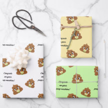 New Baby Cheeky Wrapping Paper Set