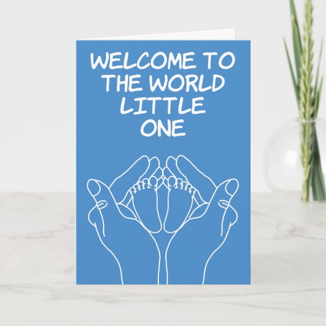 New Baby Congratulations Baby Boy Card (Front)