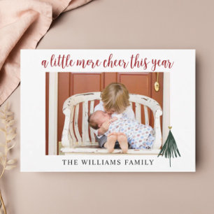 New Baby Family Photo Christmas Card