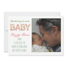 New Baby Floral Announcement