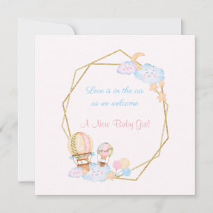 New Baby Girl Birth Announcement