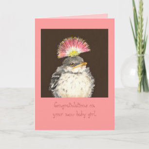 New baby girl card