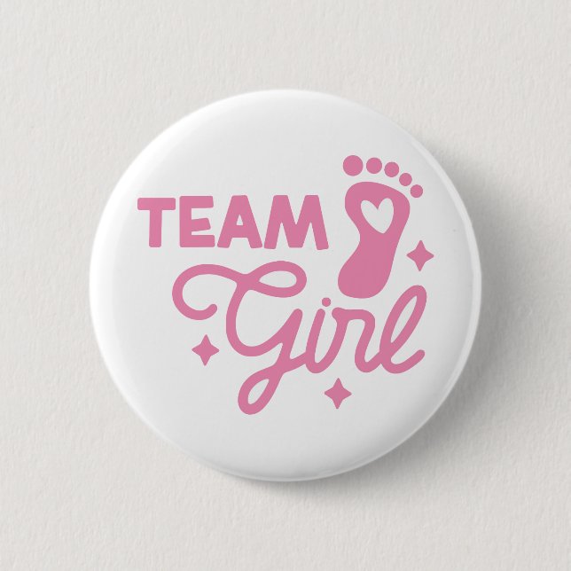 New Baby Girl Celebration Button (Front)