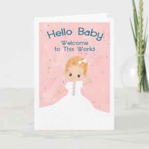 New Baby Girl Congratulations Card