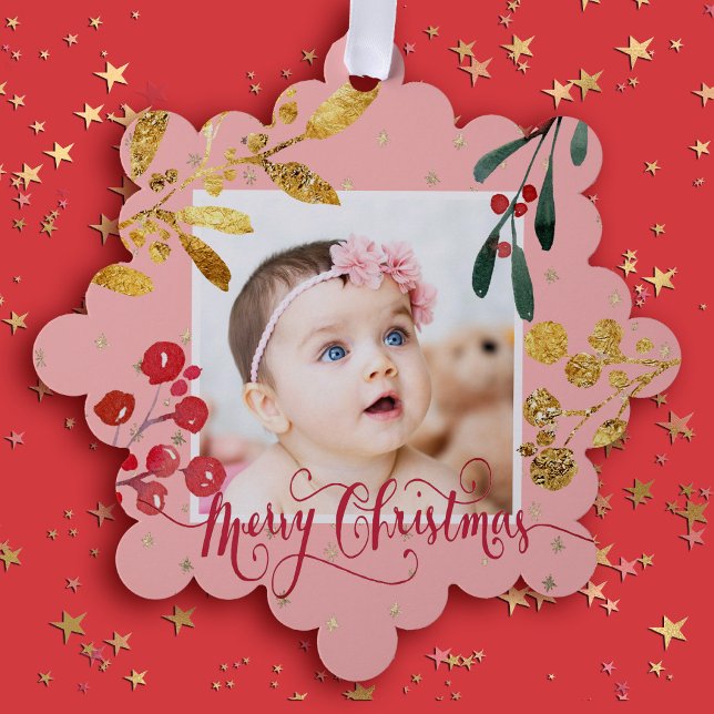 new baby girl Merry Christmas Tree Decoration Card (Creator Uploaded)