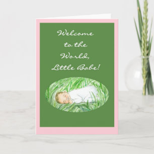 New Baby Girl Welcome Card